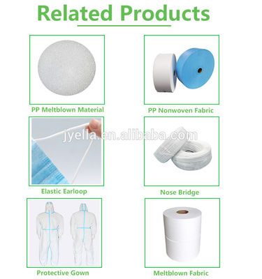 175cm 25gsm Polipropilen Spunbond ve Meltblown Nonwoven Kumaşlar