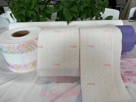 SFS 3 Katmanlı 34gsm 24gsm Nefes Alabilir PE Film Nonwoven Kumaş Ayakkabı Tela Çanta Suya Dayanıklı